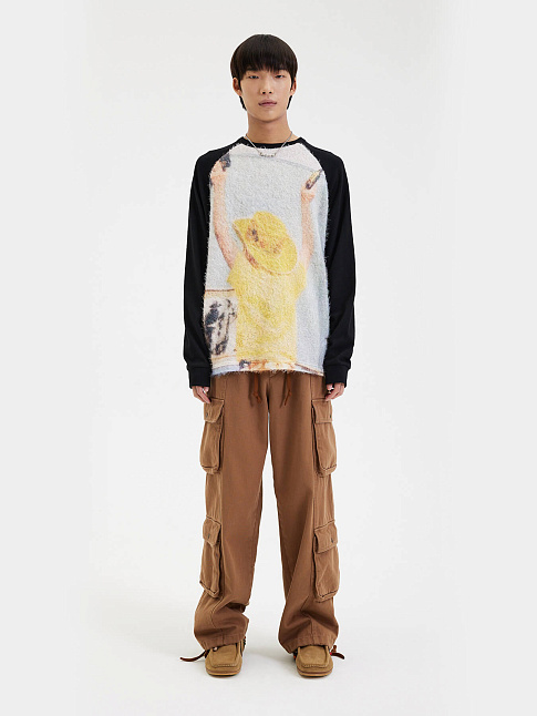 Брюки WASHED QUATRO CARGO (размер S, цвет Коричневый)