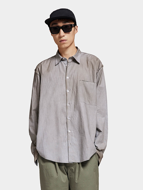 Рубашка ERZIN OVERSIZED (размер L, цвет Темно-зеленый)