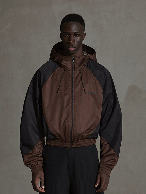 Куртка PANELLED TRACK (размер XXL, цвет Темно-коричневый)