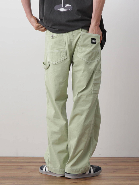 Брюки WASHED COLOR PAINTER (размер M, цвет Зеленый)