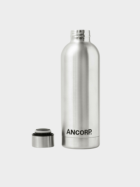 Бутылка металлическая (размер one size, цвет Серебряный)