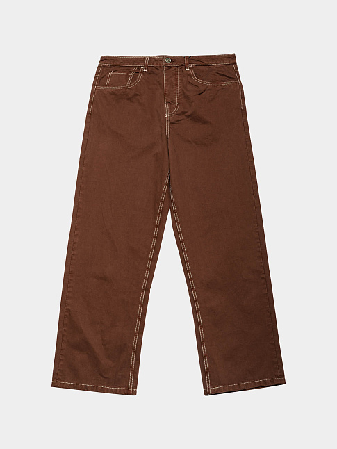 Брюки WIDE TWILL (размер 36, цвет Коричневый)