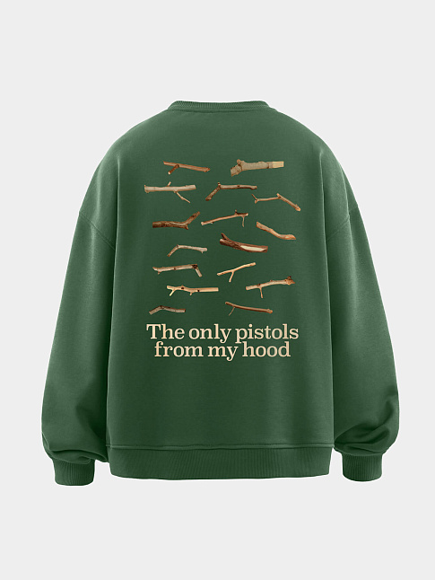 Свитшот X PISTOLS (размер XL, цвет Зеленый)