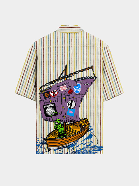 Рубашка FISHING CLUB (размер L, цвет Разноцветный)