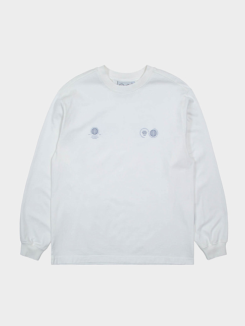 Лонгслив GLOBE LOGO (размер L, цвет Белый)