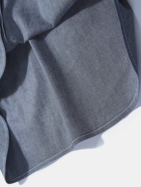 Рубашка Stand Collar Long (размер M, цвет Denim)