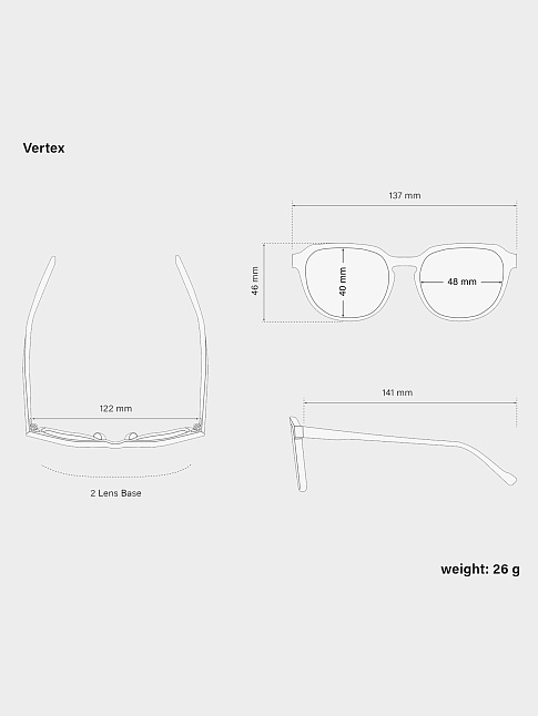 Очки VERTEX (размер one size, цвет Разноцветный)