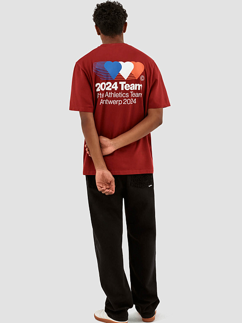 Футболка TEO BACK TEAM (размер 3XL, цвет BORDEAUX)