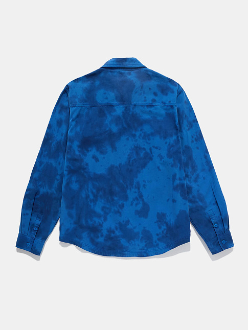 Рубашка DYED LONG SLEEVE WORKER (размер XXL, цвет Синий)