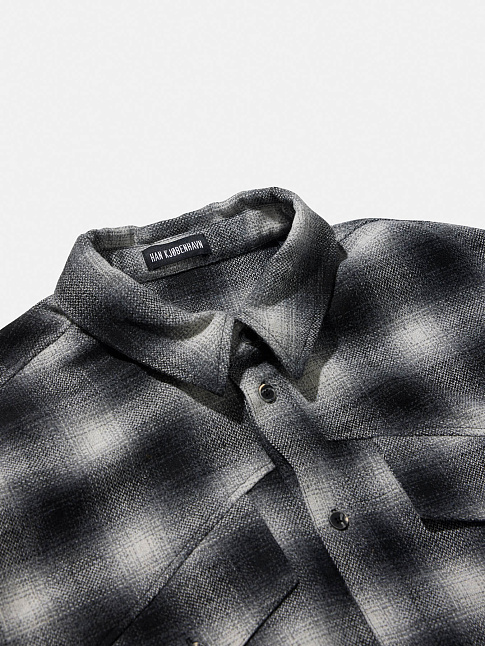 Рубашка RELAXED CHECKED (размер XXL, цвет Черный)