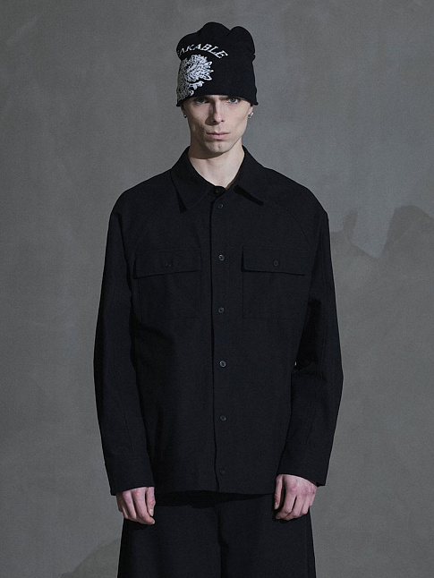 Рубашка OVERSIZED (размер XL, цвет Черный)