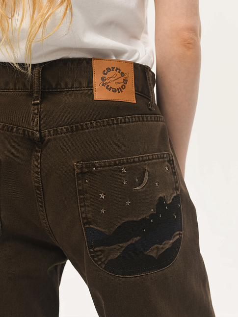 Джинсы UNDER THE MOON (размер 24, цвет Коричневый)