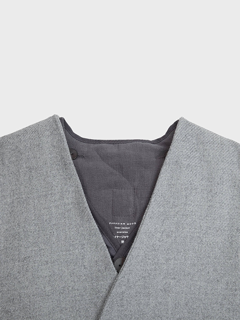 Пальто PANASIAN COAT 2 OVERSIZE (размер L, цвет Серый)