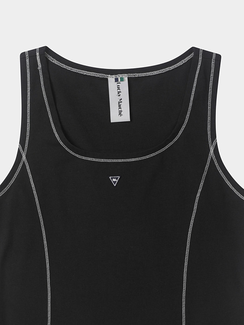 Майка SQUARE NECK (размер M, цвет Черный)