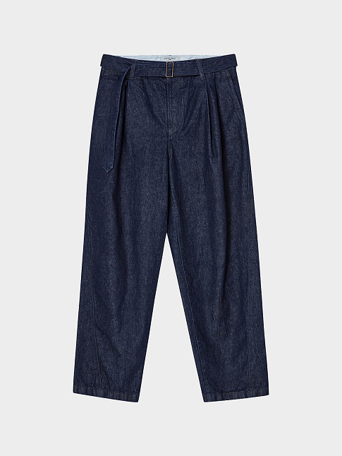 Джинсы BELTED TWO TUCK TAILORED (размер M, цвет Синий)