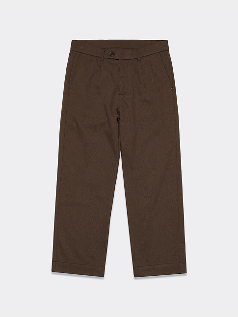 Брюки DOUBLE PLEATED (размер XL, цвет Коричневый)