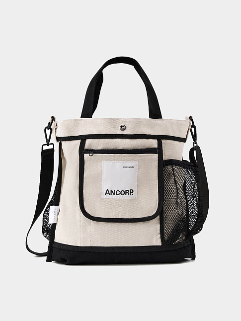 Тоут из канваса (размер one size, цвет Бежевый)