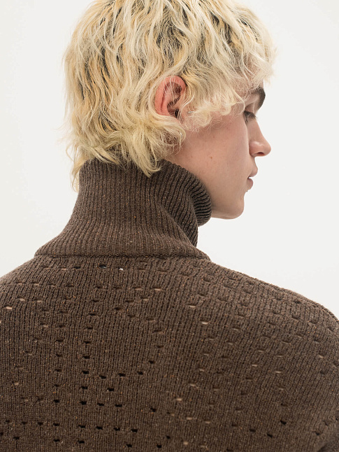 Свитер HOT FUSION (размер M, цвет Коричневый)