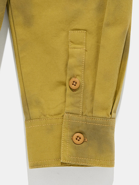 Рубашка DYED LONG SLEEVE WORKER (размер XL, цвет Коричневый)