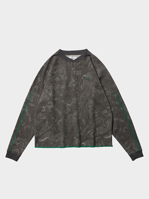 Лонгслив SUSHI CAMO HENLEY (размер L, цвет Черный)