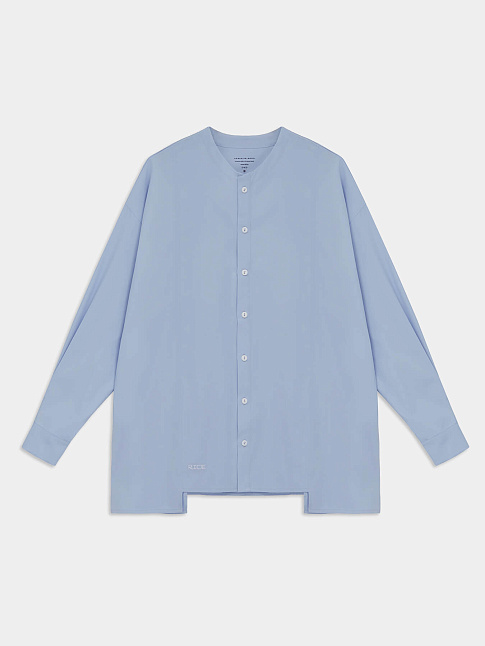 Рубашка KINOMO WITHOUT COLLAR LS (размер L, цвет Голубой)