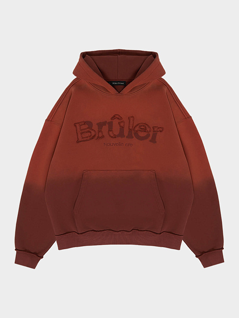 Худи OMBRE BRULEE (размер S, цвет Коричневый)