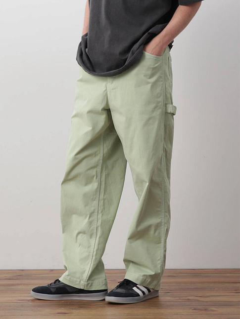 Брюки WASHED COLOR PAINTER (размер M, цвет Зеленый)