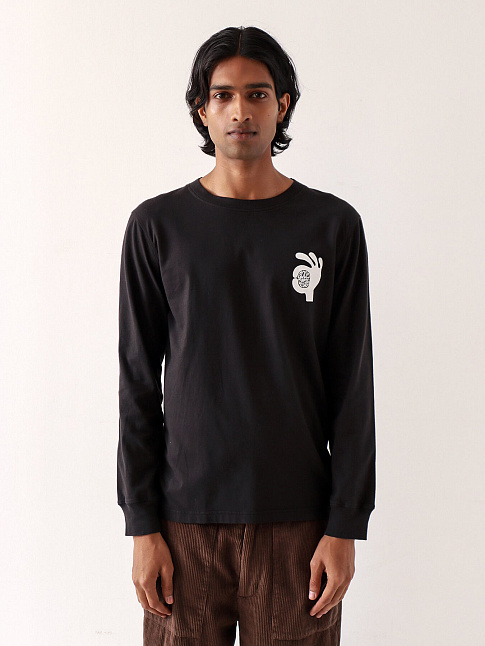 Лонгслив CUFFED (размер L, цвет Черный)