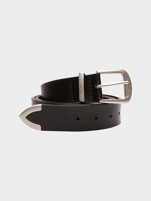 Ремень OBEY LEATHER (размер S-M, цвет Черный)