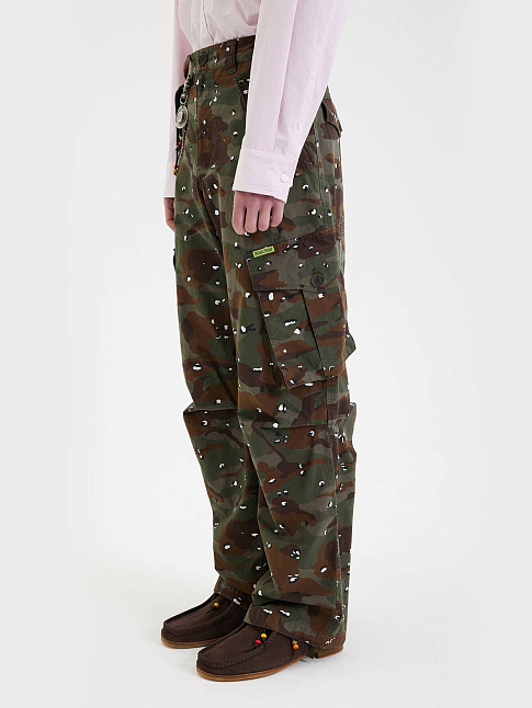Брюки MILITARY CAMO CARGO (размер M, цвет Зеленый)