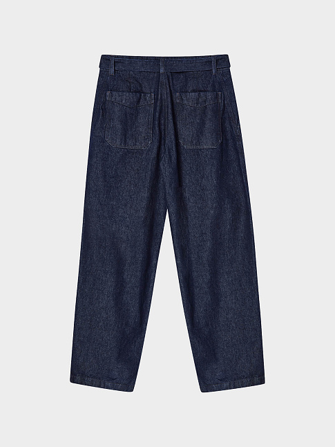 Джинсы BELTED TWO TUCK TAILORED (размер M, цвет Синий)