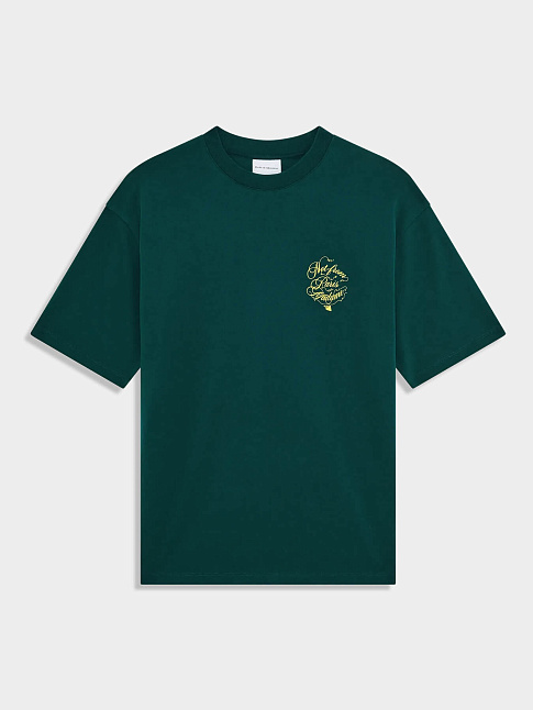 Футболка SLOGAN VIGNES (размер L, цвет Темно-зеленый)