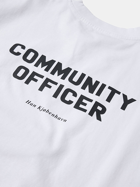 Футболка OFFICER PRINTED OVERSIZED (размер XXL, цвет Белый)