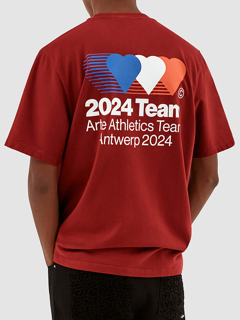 Футболка TEO BACK TEAM (размер 3XL, цвет BORDEAUX)