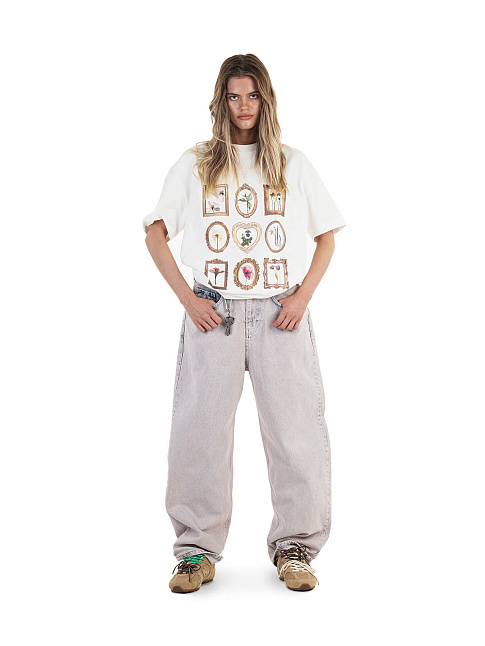 Футболка FLOWERS (размер M, цвет Белый)