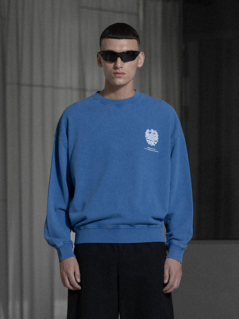 Свитшот MONOGRAM PRINTED (размер XL, цвет Синий)