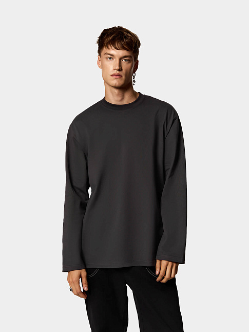 Лонгслив (размер XS, цвет Темно-серый)