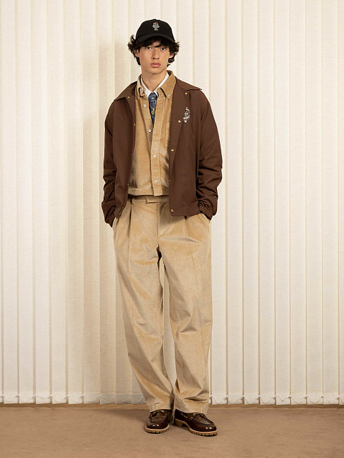 Брюки GOLFEUR CORDUROY (размер XXL, цвет Бежевый)