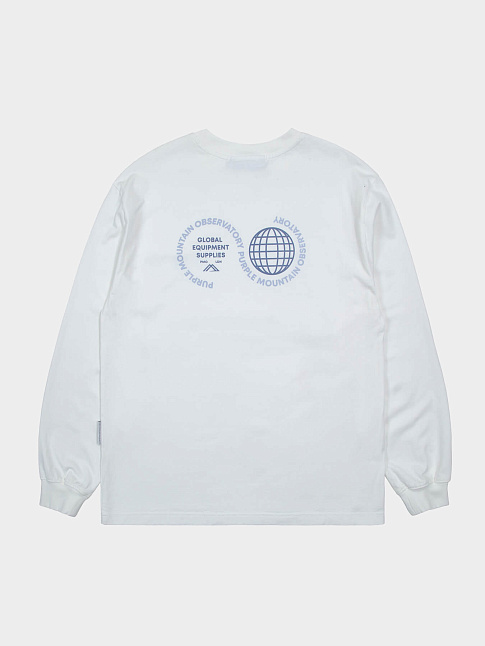 Лонгслив GLOBE LOGO (размер L, цвет Белый)