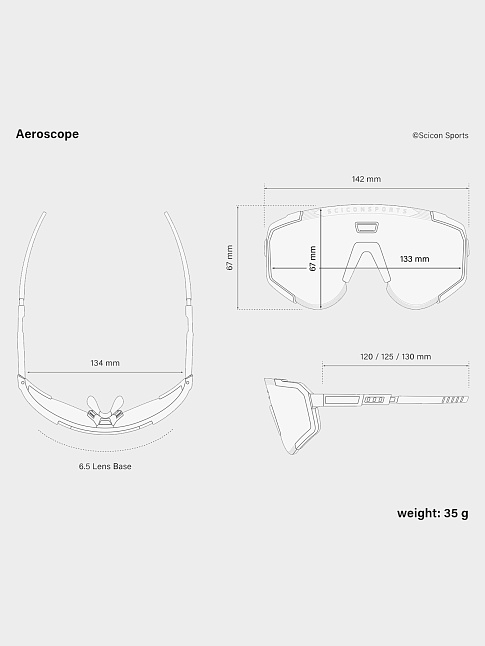 Очки AEROSCOPE (размер one size, цвет Черный)