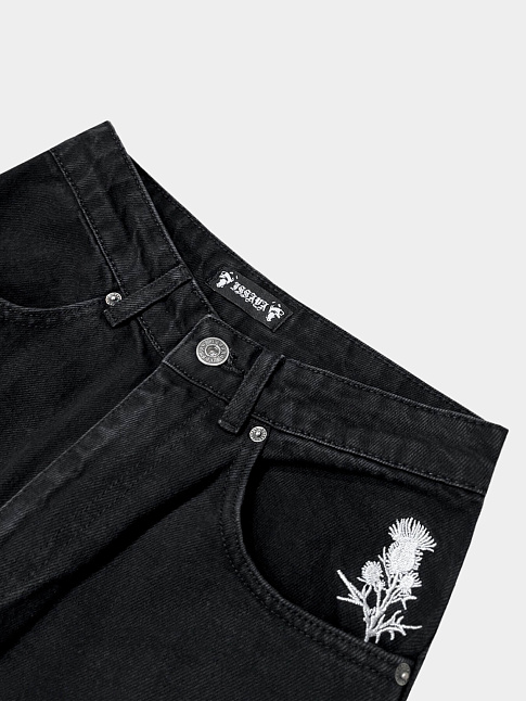 Джинсы LOOSE FIT HEAVYWEIGHT WASHED (размер XXL, цвет Черный)