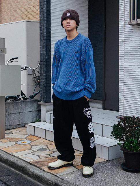 Свитер MICRO BOX TWO TONE (размер S, цвет Голубой)