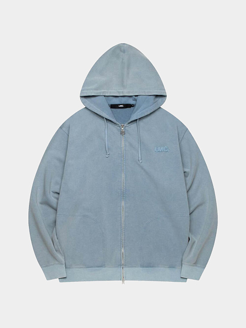 Худи WASHED OG APPLIQUE ZIP-UP (размер XL, цвет Голубой)