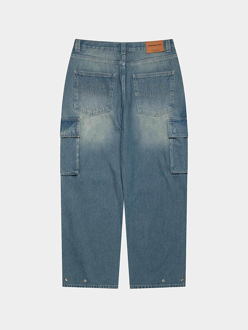 Джинсы LOOSE FIT DENIM CARGO (размер L, цвет Голубой)