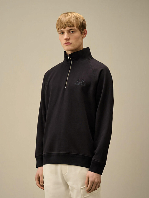 Свитшот DIAGONAL RAISED FLEECE HALF ZIP LOGO (размер L, цвет 999)